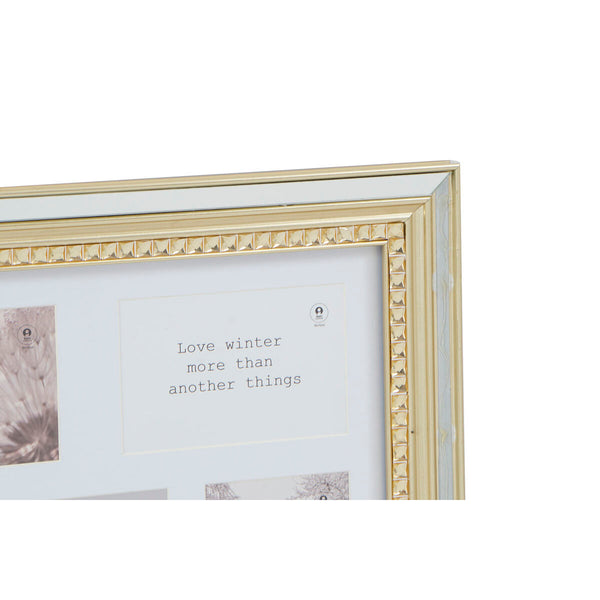 DKD Home Decor Kuvakehys Kristalli Hopea Kulta 46,5x40 cm