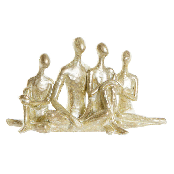 Kullattu Koristehahmo Perhe 21 x 8 x 12 cm
