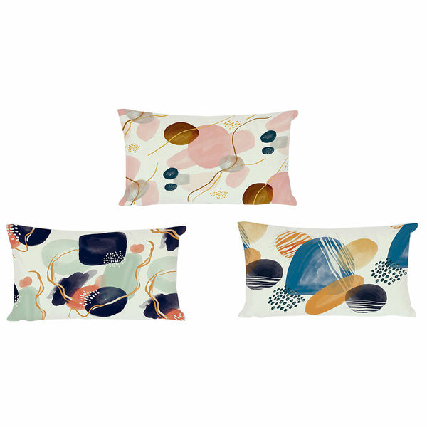 DKD Home Decor Abstrakti Tyynysetti, 3 kpl