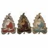 DKD Home Decor Buddha Seinäkoriste, 3 Kappaletta