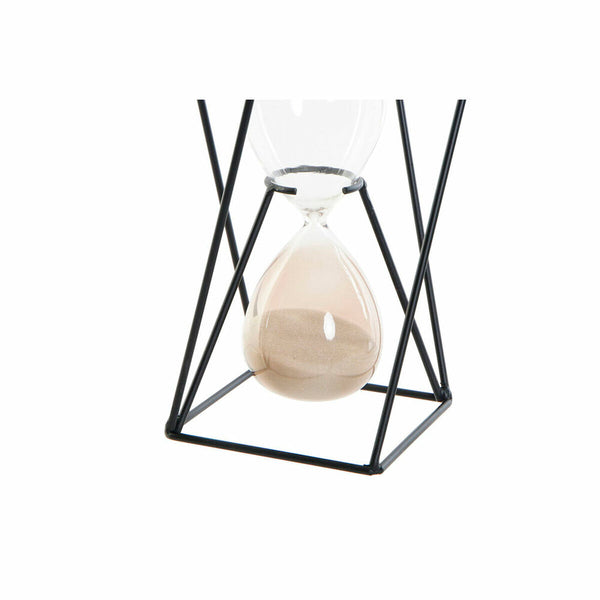 DKD Home Decor Tiimalasi Musta Meripihka Terrakotta