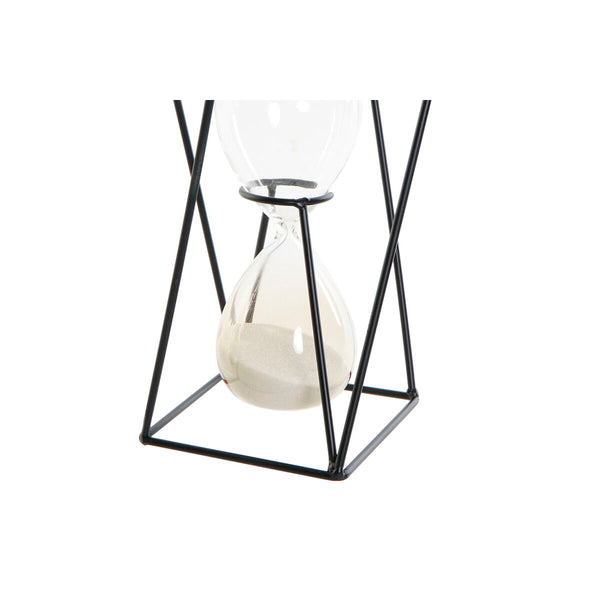 DKD Home Decor Tiimalasi Musta Meripihka Terrakotta