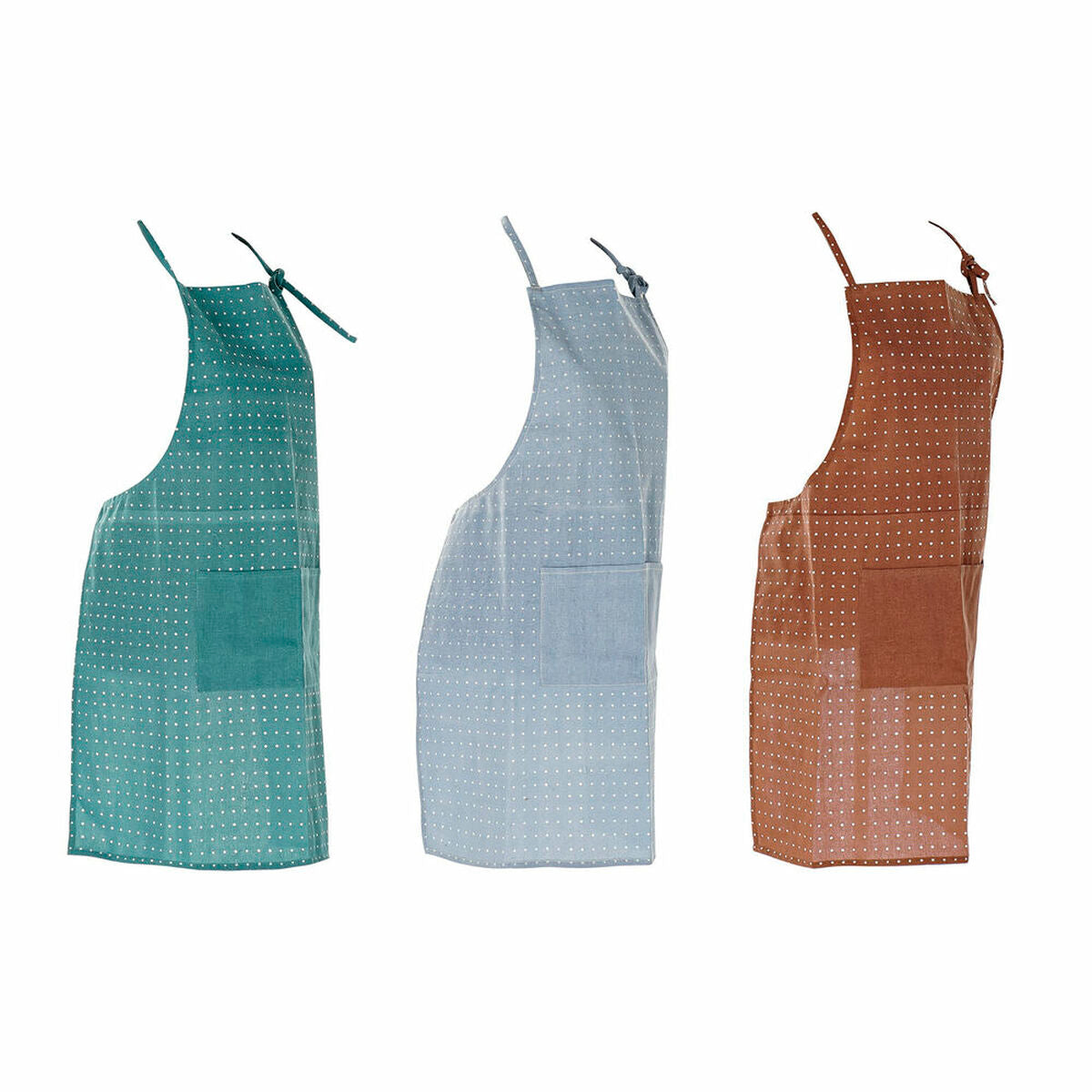 Taskullinen Esiliina DKD Home Decor 3 kpl