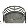Kasviteline DKD Home Decor 3-in-1 Harmaa Metalli