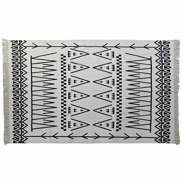 Boho Matto DKD Home Decor 160x250 cm Musta Valkoinen