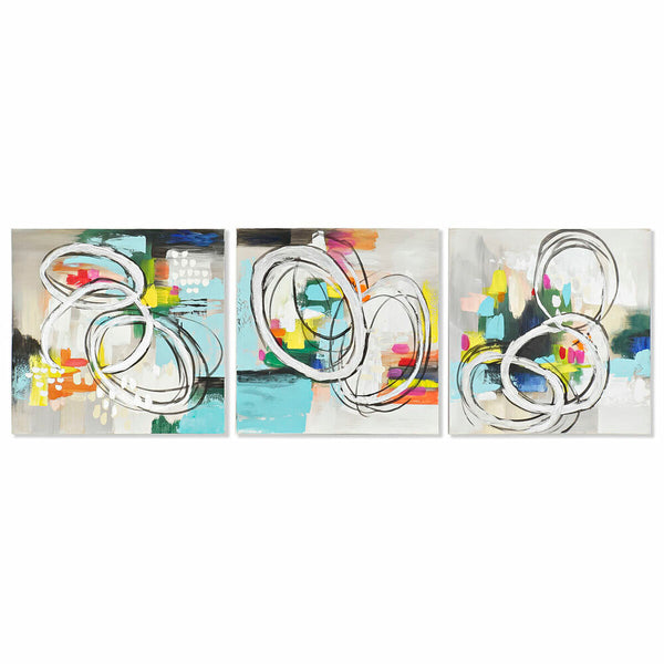 Abstrakti Kangasmaalaus DKD Home Decor 60x60 cm