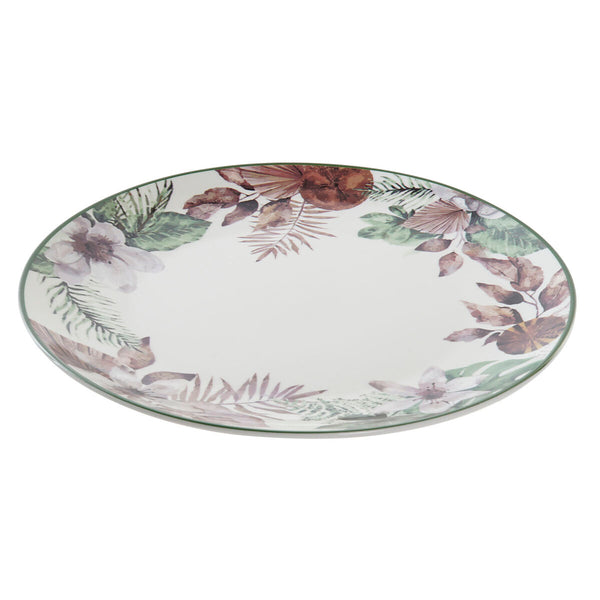 Posliinilautanen Kukkakuvio DKD Home Decor