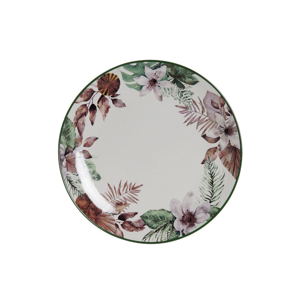Posliinilautanen Kukkakuvio DKD Home Decor