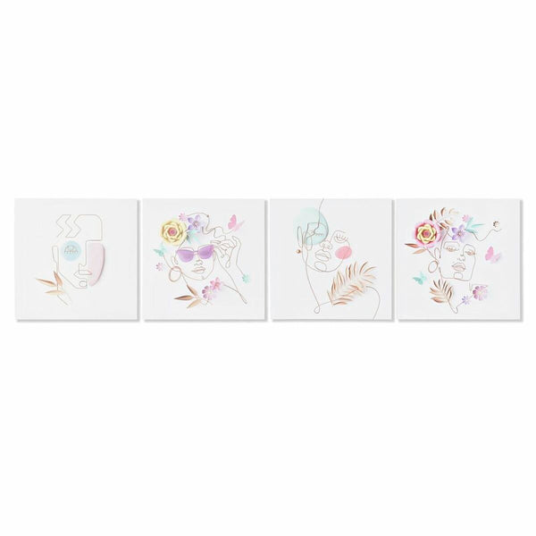 Abstrakti Kangastaulu DKD Home Decor 40x40 cm