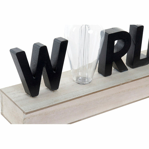 Koristevalot DKD Home Decor Musta MDF LED