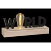 Koristevalot DKD Home Decor Musta MDF LED