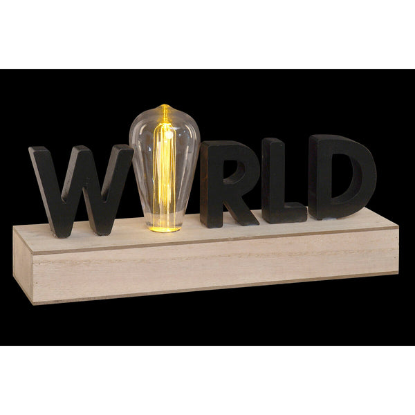 Koristevalot DKD Home Decor Musta MDF LED