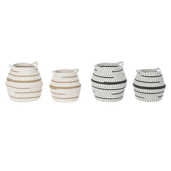 Juuttikorisetti DKD Home Decor 2 kpl