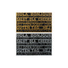 Kynnysmatto DKD Home Decor, Hopea ja Kulta, 2 osaa