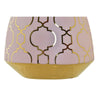 DKD Home Decor Posliinimaljakko Pinkki Kullattu