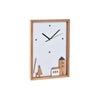 DKD Home Decor Seinäkello Valkoinen Ruskea Puu