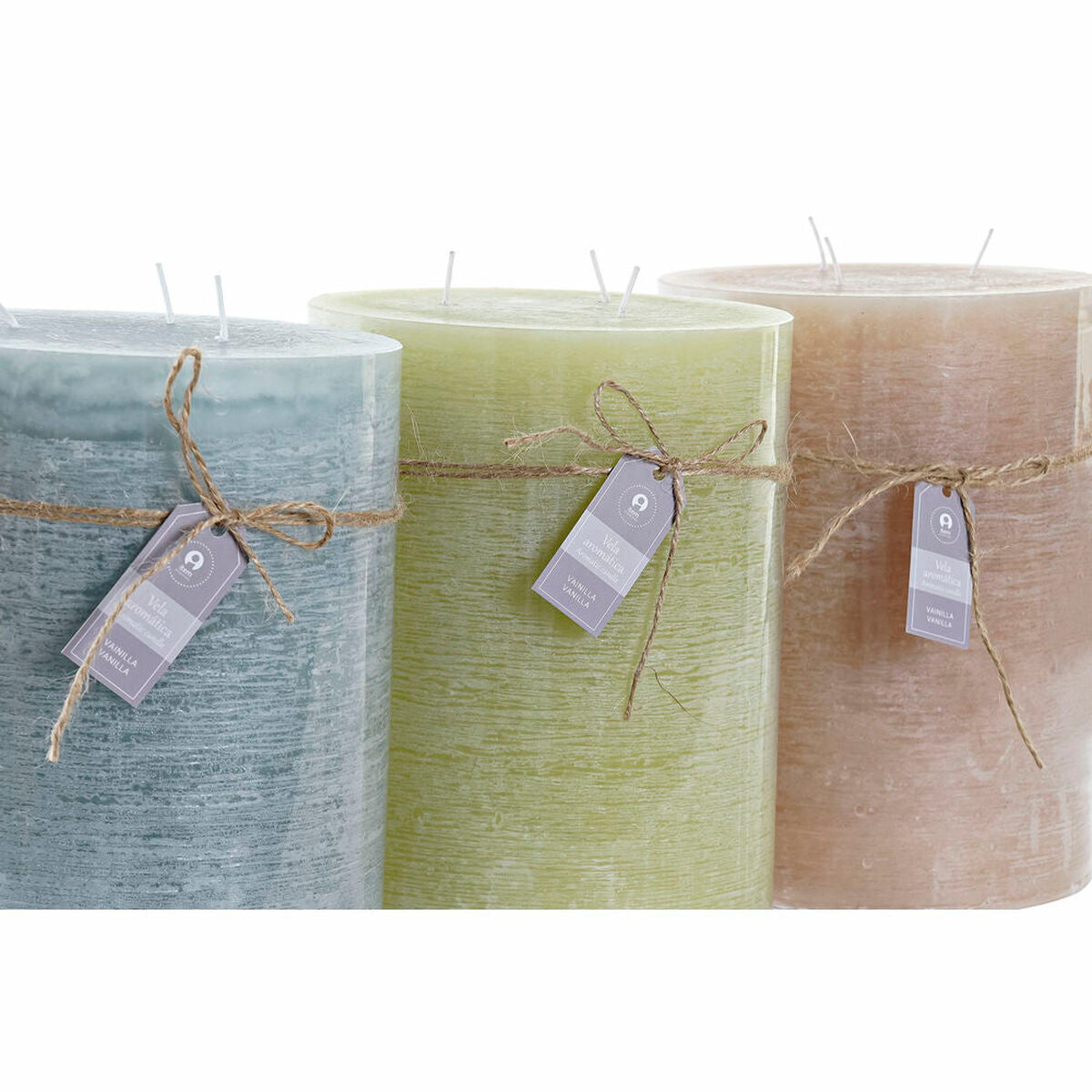 DKD Home Decor Vanilja Tuoksukynttilä 3 kpl