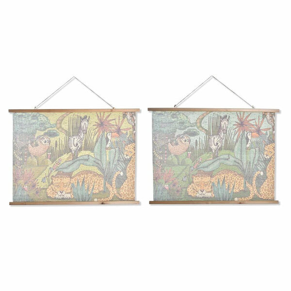 DKD Home Decor Kangas Seinäkoriste Köysi Kuusi