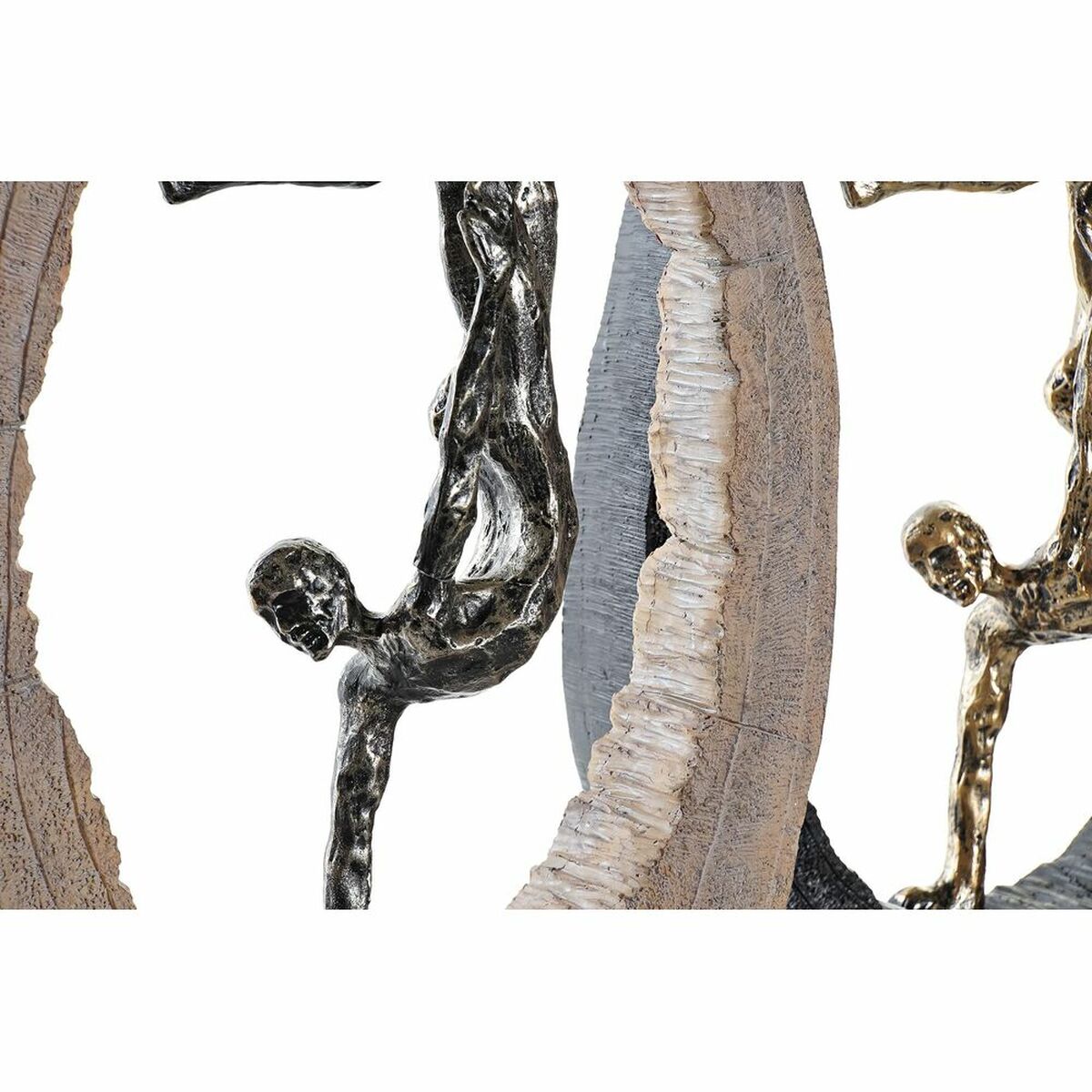 DKD Home Decor Koristehahmo Musta Kullattu 24x8x36 cm