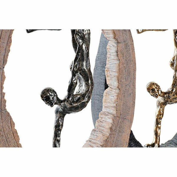 DKD Home Decor Koristehahmo Musta Kullattu 24x8x36 cm