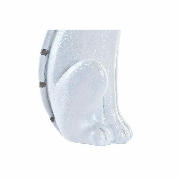 Valkoinen Kissa Koristehahmo DKD Home Decor