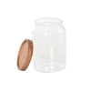 DKD Home Decor Akaasia ja Lasipurkit 3 kpl