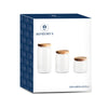 DKD Home Decor Akaasia ja Lasipurkit 3 kpl