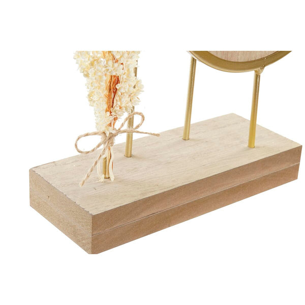 DKD Home Decor Kullattu Luonnollinen Pöytäkello