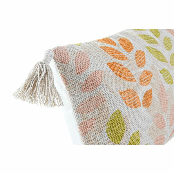 Koristetyyny DKD Home Decor Beige Kukka