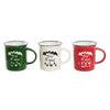 DKD Home Decor Joulu Muki Setti 330 ml, 3 kpl