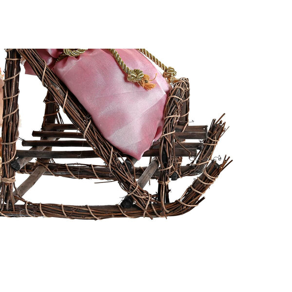 Joulupukki Koristehahmo Harmaa ja Pinkki