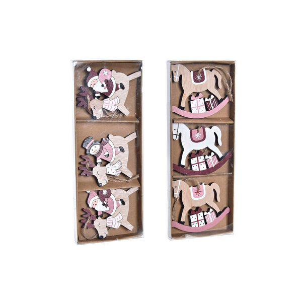 DKD Home Decor Joulukoristesetti MDF-puuta