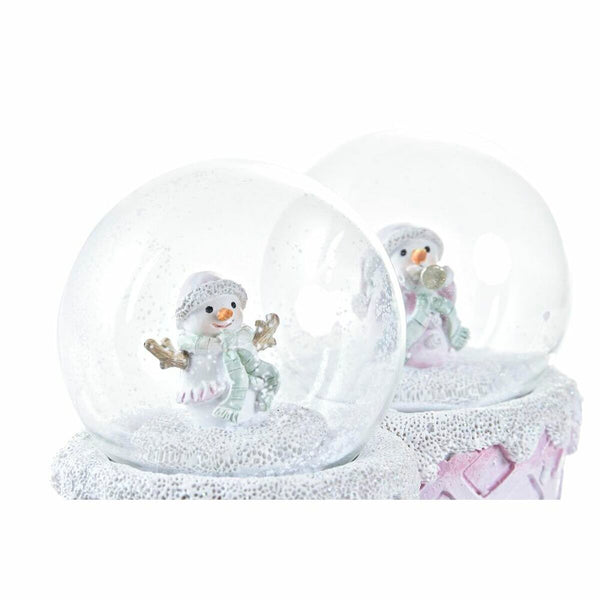 Luminukke DKD Home Decor Valkoinen ja Pinkki 2 kpl