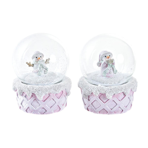 Luminukke DKD Home Decor Valkoinen ja Pinkki 2 kpl
