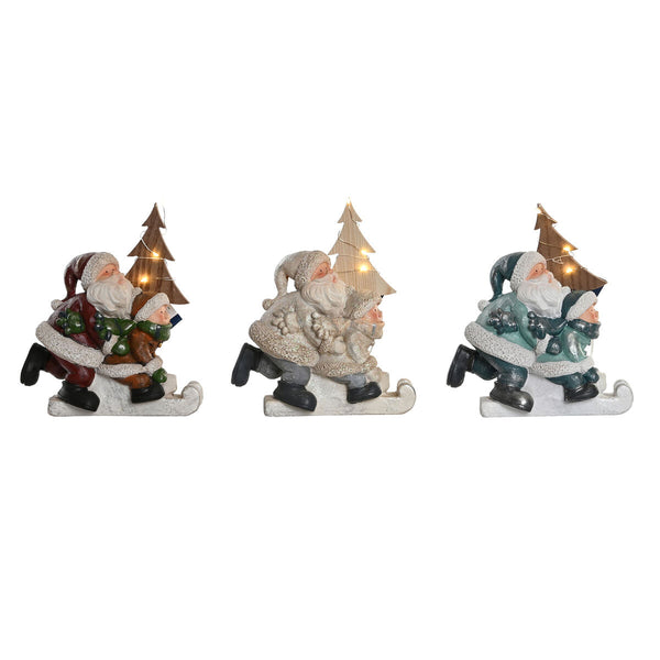 DKD Home Decor LED Joulukuusen koriste, 3 osaa