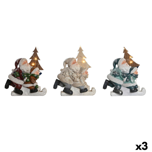 DKD Home Decor LED Joulukuusen koriste, 3 osaa