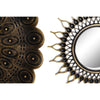 Kristallikoriste DKD Home Decor, kullattu, 2 osaa