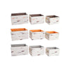 DKD Home Decor Korisetti, Ruskea Harmaa Oranssi, 3 osaa