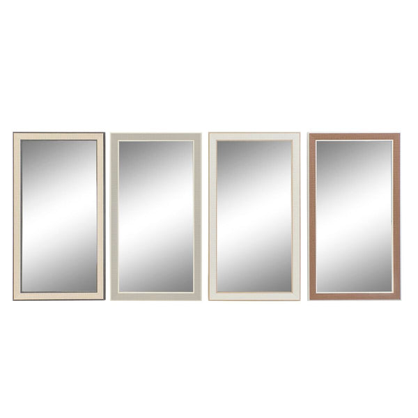 DKD Home Decor Seinäpeili Kristalli 4 osaa