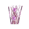 Kuivakukkakimppu DKD Home Decor Pinkki Liila Valkoinen