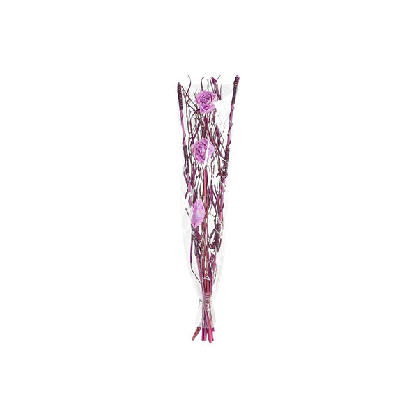 Kuivakukkakimppu DKD Home Decor Pinkki Liila Valkoinen