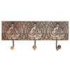 Seinänaulakko DKD Home Decor Mangopuu ja Metalli Buddha