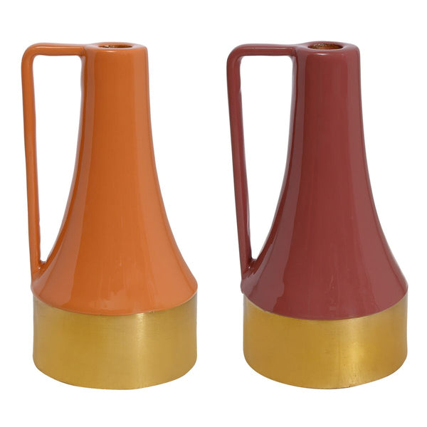 Metallinen Kynttilänjalka DKD Home Decor 2 kpl