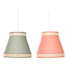 DKD Home Decor Rottinkikattolamppu 28 cm Oranssi ja Vihreä