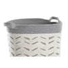 Korisetti DKD Home Decor 3 Kappaletta Valkoinen Harmaa