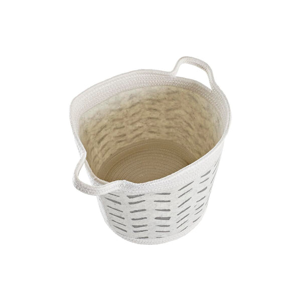 Korisetti DKD Home Decor 3 Kappaletta Valkoinen Harmaa