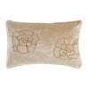 Kullattu Kukkatyyny DKD Home Decor 50x30 cm