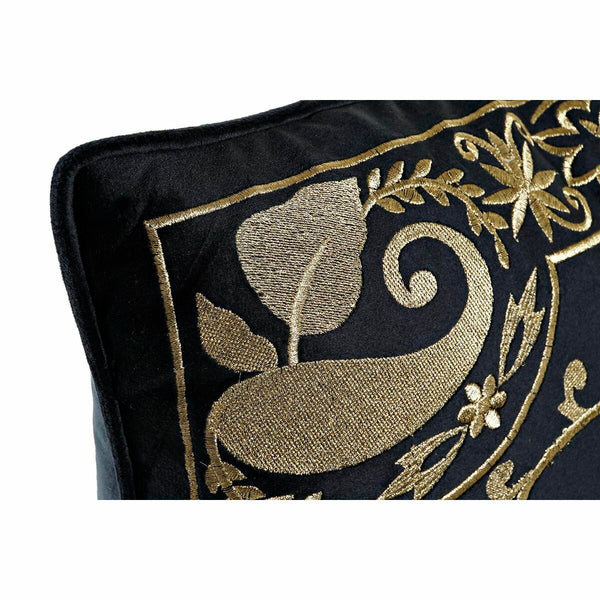 DKD Home Decor Musta Kullattu Koristetyyny 45x45 cm