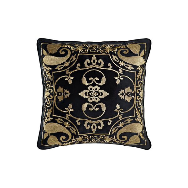 DKD Home Decor Musta Kullattu Koristetyyny 45x45 cm