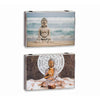 Buddha Koristerasia Monivärinen Puu MDF 2 osaa